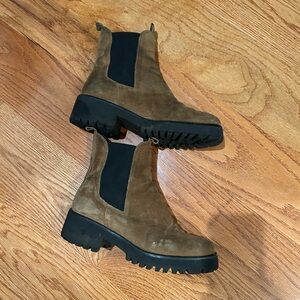 Freda Salvador | Brown and black Suede Chelsea Boots